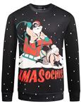 SSLR Men's Funny Xmas Holiday Crew Neck Ugly Christmas Sweater Sweatshirt