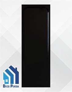 کاشی خاک‌سفید فخار 30x10 کالکشن دلامو مشکی براق