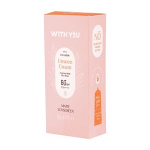 ضد آفتاب کرمی بی رنگ SPF 60 ویت یو 50 میل