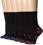 Amazon Essentials Women's 6-Pack Performance Cotton Cushioned Athletic Crew Socks