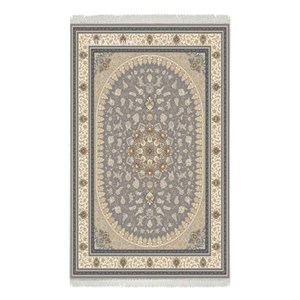 فرش ماشینی هیوا طرح لایت 901-S نقره ای ۷۰۰ شانه