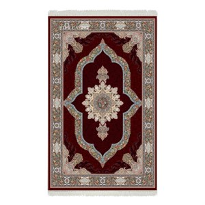فرش ماشینی هیوا طرح کلاسیک R-120 لاکی ۷۰۰ شانه