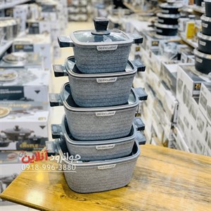 سرویس قابلمه مربع زیو ZCS-8555 Zio گرانیت ده پارچه