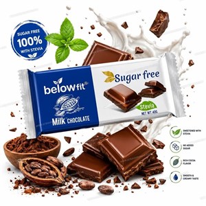 تبلت کاکائویی شیری با شیرین کننده استویا 40 گرمی بیلو