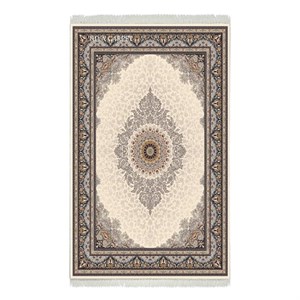 فرش ماشینی هیوا طرح کلاسیک C-126 کرم ۷۰۰ شانه