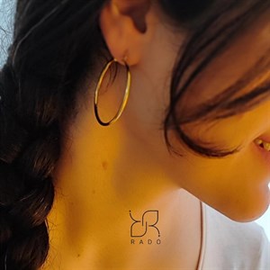 گوشواره حلقه ای ساده