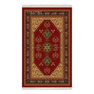 فرش ماشینی هیوا طرح بوستان R-502 لاکی ۷۰۰ شانه