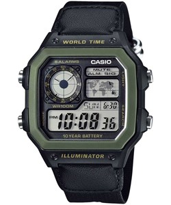 ساعت مچی مردانه اصل کاسیو (casio) زیرمجموعه استاندارد مدل AE-1200WHB-1BVDF