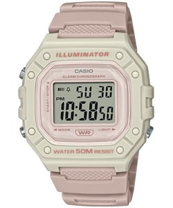 ساعت مچی زنانه اصل کاسیو (casio) زیرمجموعه استاندارد مدل W-218HC-4A2VDF