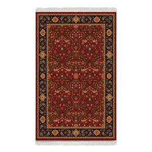 فرش ماشینی هیوا طرح بوستان R-521 لاکی ۷۰۰ شانه