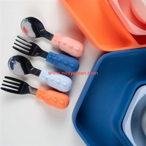 ست قاشق و چنگال استیل هی اور شی heorshe