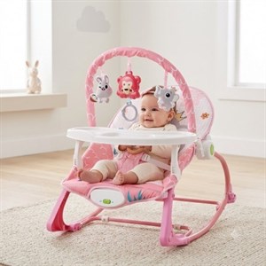 نی نی لای لای سینی دار کودک Hu-Baby طرح فیل