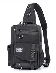 Canvas Messenger Bag for Men Laptop Sling Backpack Cross Body Shoulder Rucksack 