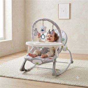 نی نی لای لای سینی دار کودک Hu-Baby طرح خرس