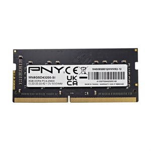 رم لپ تاپ پی ان وای DDR4 تک کاناله 3200مگاهرتز CL22 ظرفیت 8 گیگابایت