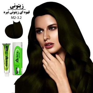 رنگ مو آرکیا (Arkia) شماره 3.2-M2 رنگ قهوه ای زیتونی تیره حجم 100 میلی‌ لیتر