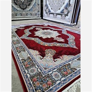 فرش لاکی 6 متری 700شانه تراکم 2100جنس ورژن طرح کارینا