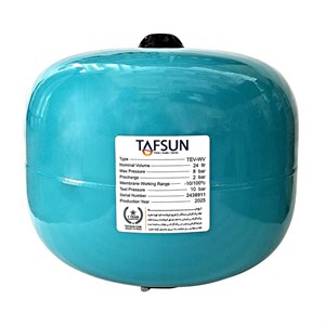 منبع تحت فشار تفسان بدون درجه 24 لیتری کوتاه 8 بار مدل TAFSUN TEV-WV