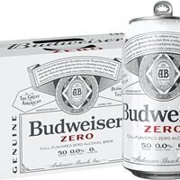 آبجو بدون الکل آمریکایی بادوایزر زیرو حجم 330 میل (Budweiser) بسته 4 عددی