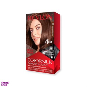 کیت رنگ مو رولون (Revlon) شماره 33 رنگ قهوه‌ای ملایم تیره حجم 59 میلی لیتر
