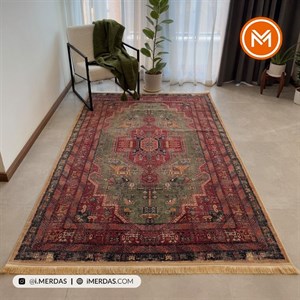 فرش کهنه نما کد N1003 زمینه تمام رنگ