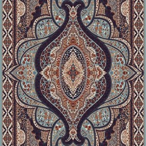 فرش ماشینی 700 شانه طرح کیمیا فیروزه ای