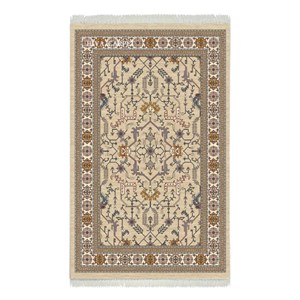 فرش ماشینی هیوا طرح نوین 2-601 بژ ۷۰۰ شانه