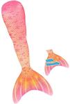 YITU Mermaid Tails for Swimming with Monofin Swimmable Costume Swimsuit for Kids, Boys and Girls