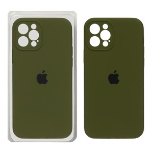 قاب سیلیکونی اورجینال ضد لکه Apple iPhone 12 Pro - سبز زیتونی