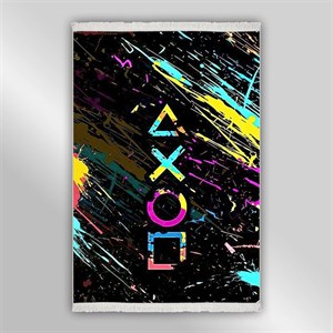 فرش گیمینگ طرح X O مربع مثلث مدل G9