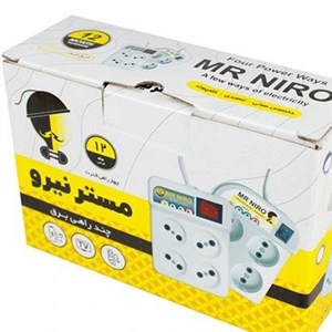 محافظ برق 4 خانه سیم دار