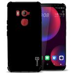 HTC U11 Eyes Case, CoverON [FlexGuard Series] Premium Slim Fit TPU Rubber Phone Cover for Edge Sense Compatible) Gloss Black 