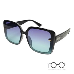 عینک آفتابی برند گوچی GUCCI کائوچو کد D20269 رنگ مشکی با لنز آبی سایه روشن