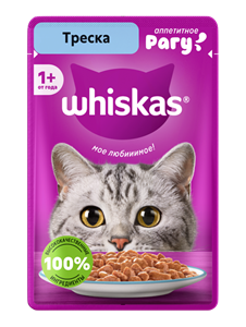 پوچ گربه ویسکاس با طعم ماهی قزل آلا در سس Whiskas Cod Stew وزن 75 گرم