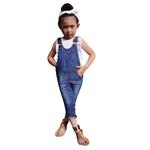GoodLock Clearance!! Baby Girls Fashion Clothes Toddler Kids Denim Vest +Overalls Pants Outfits Set 2Pcs