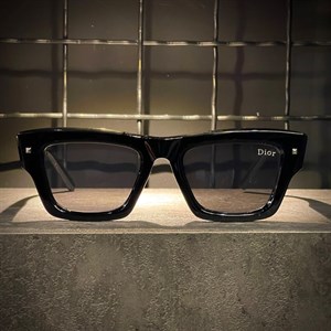 عینک DIOR فریم کائوچویی مشکی / شیشه دودی کد 100