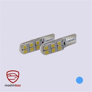 لامپ سکن SMD برند سام SAM آریایی ۱۲ تایی ژله‌ای ۲۸۳۵ نور آیس بلو بسته ۲ عددی