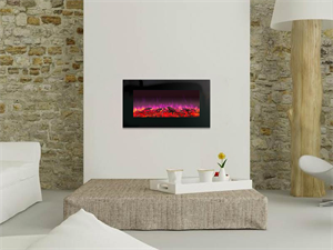 شومینه دیواری برقی مدرن سایز 100 شومینه مارکت طرح LCD
