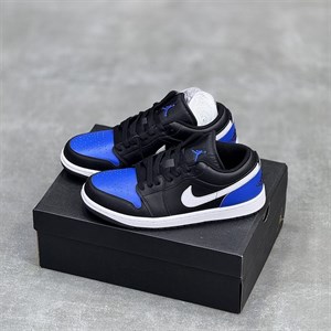 کفش نایک ایر جردن وان لو مشکی آبی Nike Air Jordan 1 Low Black Blue