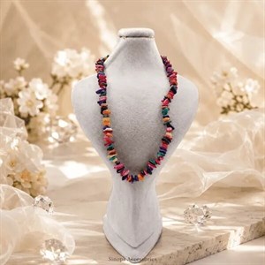 گردنبند سنگ هفت چاکرا طبیعی فول انرژی