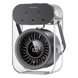 پنکه شارژی و رطوبت‌ساز (مِست فن - Mist Fan) قابل حمل از برند Porodo Lifestyle مدل PDLFSTZH26