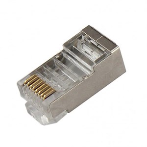 سوکت شبکه CAT6 فلزی مدل OPEN END بسته 100 عددی