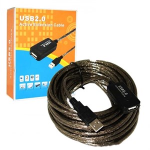 کابل افزایش طول USB 2.0 طول ۱۰ متر با تقویت 