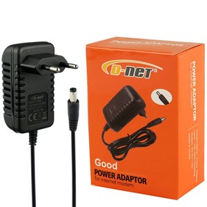 آداپتور مودم دی نت 5 ولت 2 آمپر فیش درشت D-net