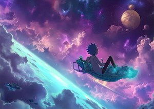 متال پوستر سریال Rick and Morty کد N203