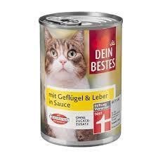 کنسرو غذای گربه با طعم مرغ و جگر دین بستس Dein Bestes Canned Cat Food With Chicken and Liver Flavor وزن 400 گرم