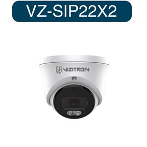 دوربین دام تحت شبکه ویزیترون مدل VZ-SIP22X2 با کیفیت 2MP، لنز 2.8mm، دید در شب 30 متر و میکروفون داخلی