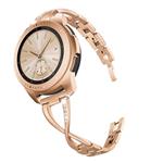 V-MORO Jewelry Bangle Compatible with Galaxy Watch 42mm Bands/Active 40mm Band Rose Gold Women 20mm Bling Metal Stainless Steel Replacement for Samsung Galaxy Watch 42mm R810/Galaxy Watch Active 40mm