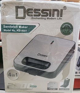 ساندویچ‌ساز ۴ خانه دسینی (Dessini) مدل KD-4001 – ضیافت اسنک‌های ترد و داغ