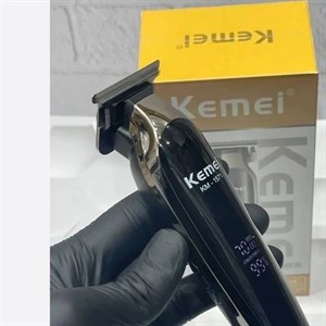 ماشین اصلاح و خط‌زن حرفه‌ای کیمی (Kemei) مدل KM-1571 | نمایشگر دیجیتال و تیغه T-شکل